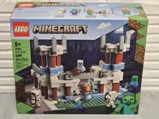 Lego Minecraft #21186 The Ice Castle Retired Brand New Factory Sealed