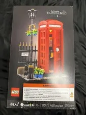 LEGO Ideas Red London Telephone Box Model for Adults, London Phone Booth SEALED!