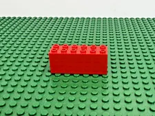 LEGO Red Brick Modified 2x6x2 Weight Bottom Sealed Dimple on Ends 4021 #73090b