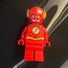 LEGO DC Super Heroes The Flash Minifigure Red Suit Yellow Lightning Ears