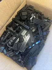 Lego Black Lot 3 Pounds lbs Random Mixed Pieces Bulk Clean Building City Blocks