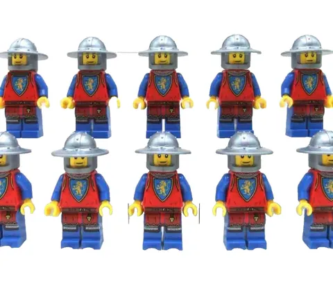 LEGO Minifigure Lion Knight Soldier Lot Set Bulk Sale