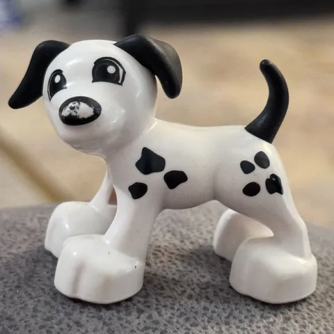 Lego Duplo Dalmatian Dog Toy Figure Toddler Toy Animal Diorama 2 inch