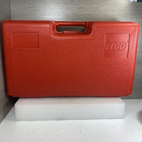 Vintage Red Lego Carry Case Storage Box Made in USA 17x9x5 