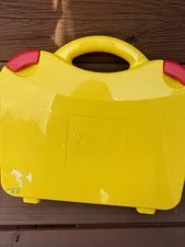 LEGO Bulk Mixed Bricks Pieces Lot Yellow Carry Storage Case Organizer Genuine 