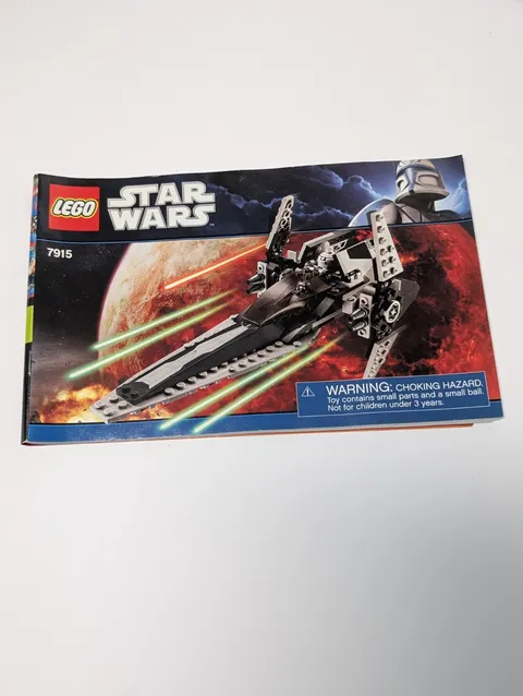 LEGO Star Wars: Imperial V-Wing Starfighter (7915) W/ Instructions & Minifigures