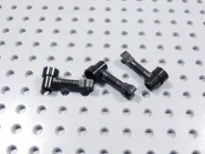 LEGO Lot of 3 Black 1x3 Bar w/ Clip Stud Holder Robot Arm BF