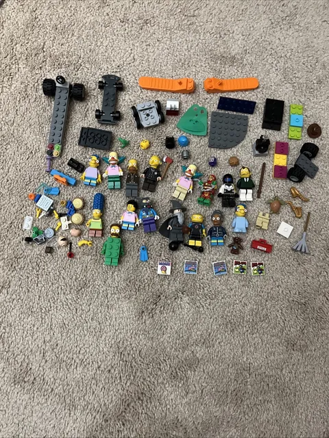 Various Lego Character Figure Toy Lot Bundle The Simpsons Accessories DC Comics