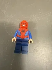 LEGO Iron Spider Man Minifigure with Kraven Head Custom Marvel Super Heroes