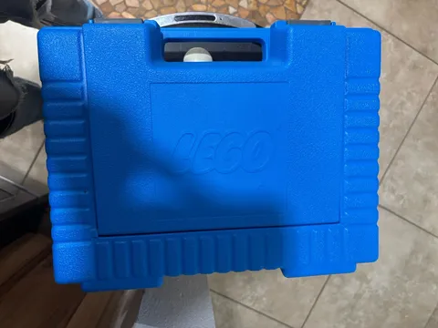 Vintage LEGO Blue Hard Plastic Storage Container 1984 Travel Carry Case USA