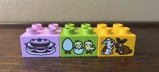 Lego DUPLO Specialty Printed Blocks Bricks Lot of 3 Cake Rabbits Chicks