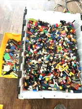 LEGO Bulk Parts and Pieces 5 Lbs Pounds - Clean Random Bricks Slopes Modified