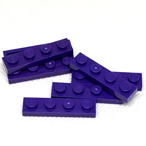 LEGO Parts - Dark Purple Plate 1 x 4 - No 3710 - QTY 7