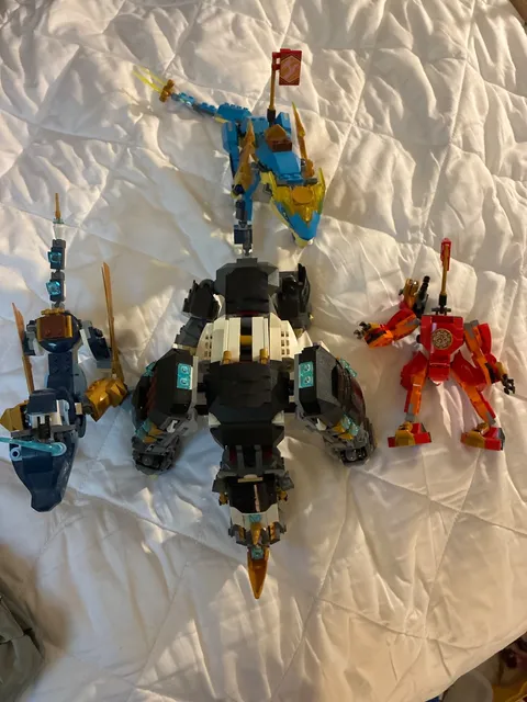 lego ninjago builds good condition no minfigs but with instructions
