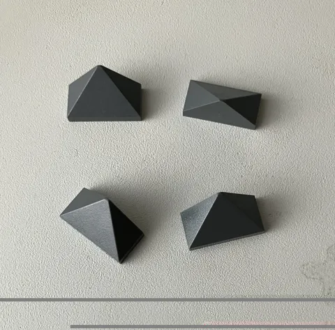 LEGO 4x NEW Pieces Slope 2x1 Triple, 45° DARK BLUISH GREY #15571