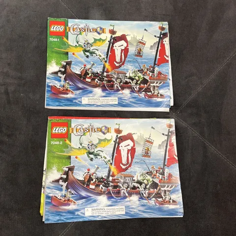 LEGO CASTLE FANTASY ERA TROLL WARSHIP 7048 INSTRUCTION MANUALS RETIRED