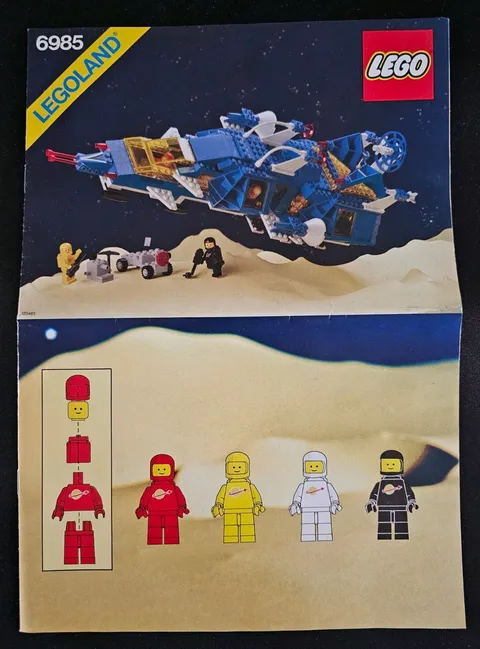 LEGO Legoland 6985 Instruction Manual Vintage Space