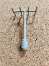LEGO Antenna with Side Spokes 3144 Light Gray Vintage Space