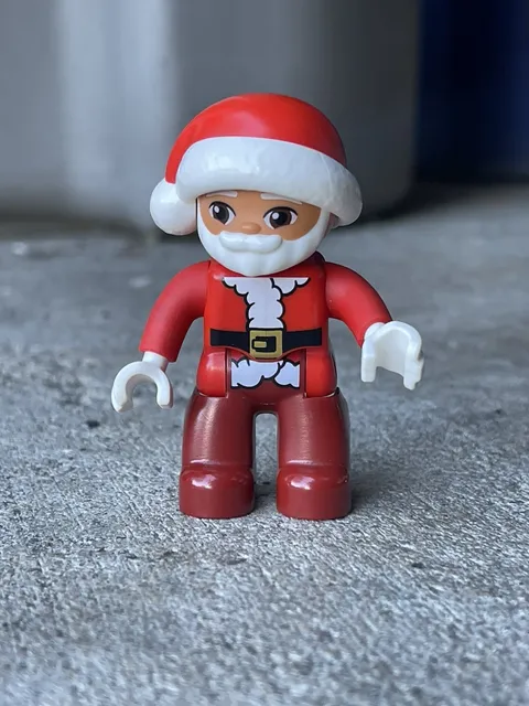 Duplo Lego Ville 10976 Santas Gingerbread House Small SANTA Figure Minifigure