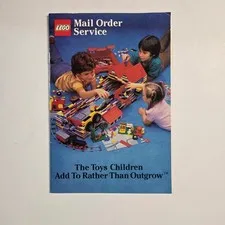 LEGO Mail Order Service Catalog Vintage 1987 Technic Brochure Manual Blue Red