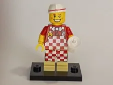 LEGO Hot Dog Vendor 71018 minifigure CMF Series 17 Waiter Server