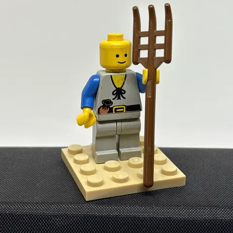 Lego Minifigures Castle Kingdoms Peasant Cas553 Pitchfork