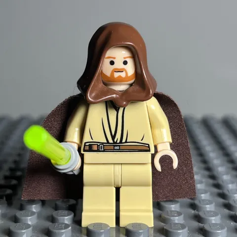 LEGO Star Wars Qui-Gon Jinn sw0172 from 2007 Republic Cruiser Set 7665 3J