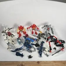 Lego Bionicle Lot Of 15 Figures And Pieces Some Complete Some Incomplete Retired