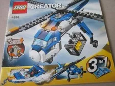 Lego Building Instructions Instruction Creator 4985 Load Helicopter Flying Crane
