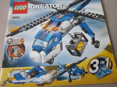 Lego Building Instructions Instruction Creator 4985 Load Helicopter Flying Crane