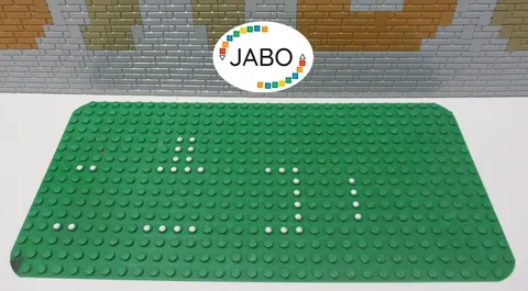 (R3/PB 4) LEGO 374px2 Plate 16x32 Green Set 356 / 540 Swiss Villa 1973