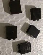 NEW LEGO 5X BLACK BRICK 1X2X2 #3245.