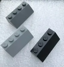 LEGO Slope 45 2 x 4 Parts Pieces Lot Building Blocks - Assorted Colors