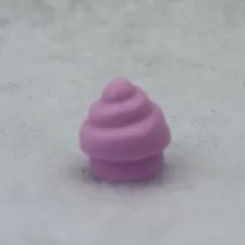 LEGO 53119 Bright Pink Plate, Round 1 x 1 with Horizontal Swirl / Twist (x1)
