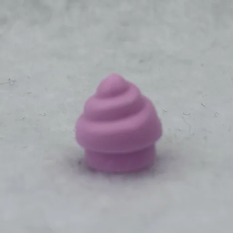 LEGO 53119 Bright Pink Plate, Round 1 x 1 with Horizontal Swirl / Twist (x1)