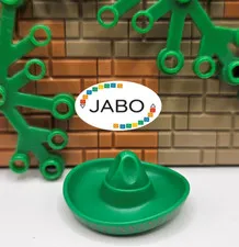 (S12/6/4) LEGO 90307pb01 Headgear Hat Mexican Sombrero Green