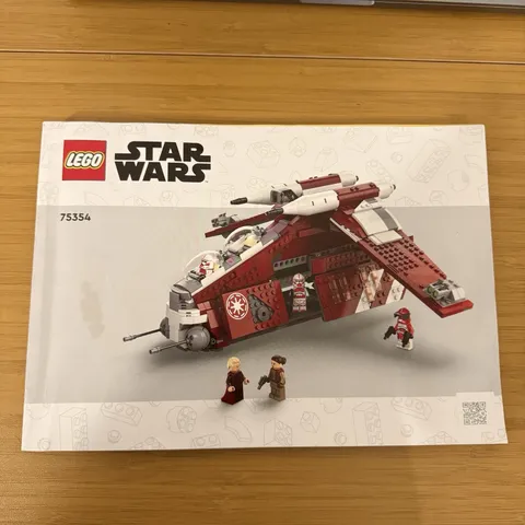 LEGO 75354 Star Wars Coruscant Guard Gunship Manual No Brick Lot 259