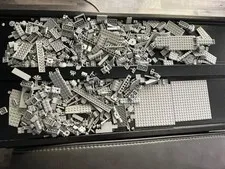 LEGO 1Lb 11oz Light Gray Bulk Lot Random Assorted Legos