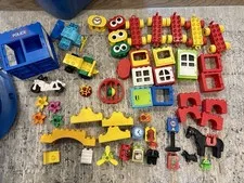 Lego Duplo Vintage Bulk Lot Blocks Carriages Etc