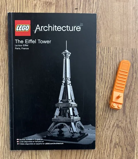 Lego Architecture 21019 Eiffel Tower Manual Only w/ Free Brick Separator