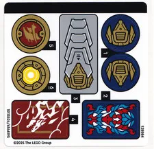 LEGO STICKER SHEET 71843 ROGUE'S MECH DRAGON RIDER from set New