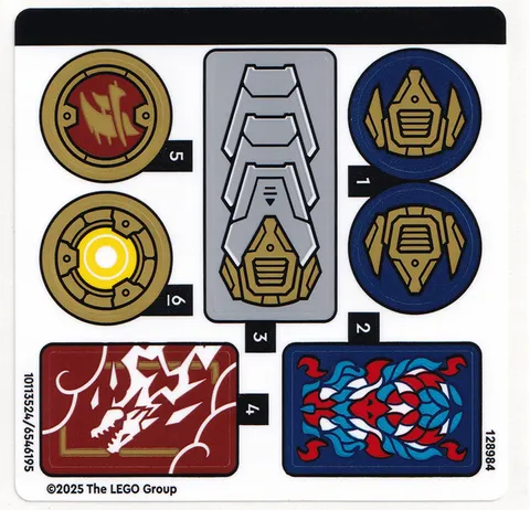 LEGO STICKER SHEET 71843 ROGUE'S MECH DRAGON RIDER from set New