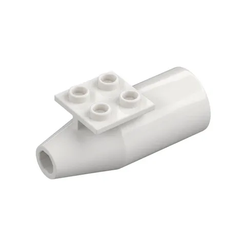LEGO 6x White Engine, Smooth Large, 2 x 2 Thin Top Plate inv.620