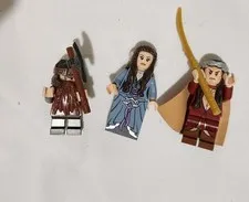 LEGO Minifigures Gimli, Arwen, Elrond The Lord of the Rings Hobbit LOTR Set Of 3