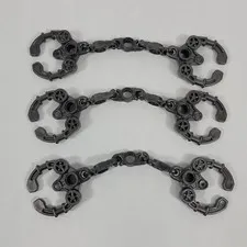 3X LEGO Hero Factory PEARL DARK GREY Handcuff Chain Part Lot Set 53551 98562