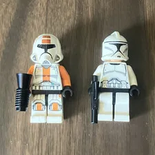LEGO Star Wars Clone Trooper Minifigures Lot of 2 w/ Blasters