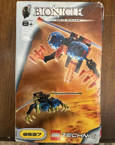 LEGO Technic BIONICLE 8537 Nui-Rama Set 138 pcs Age 8+ Complete w/ Box