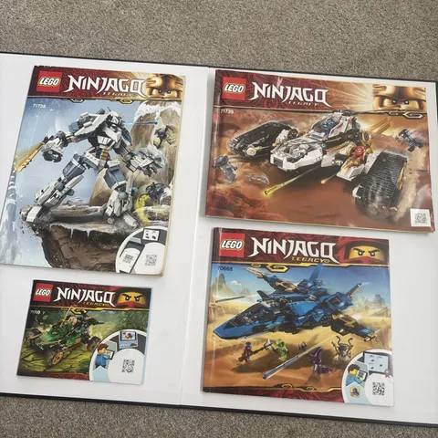 NINJAGO Legacy lego manuals ONLY: 71739, 71738, 71700, 70668