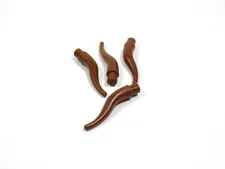 LEGO Lot of 4 Reddish Brown Cattle Horns Animal Minifig S9