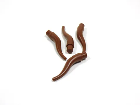 LEGO Lot of 4 Reddish Brown Cattle Horns Animal Minifig S9